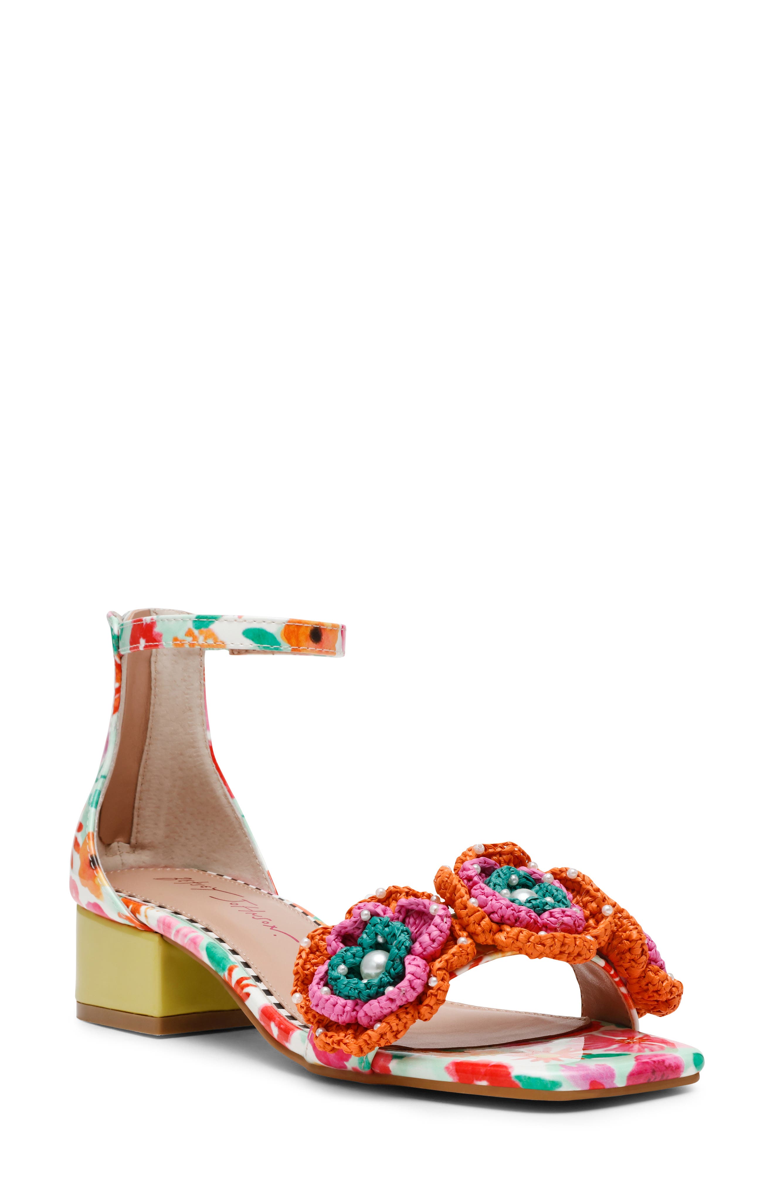 Betsey Johnson Brandee Ankle Strap Sandal, Main, color, 