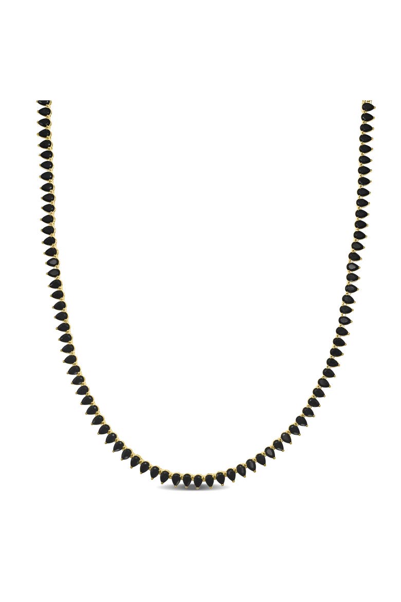Synthetic Black Spinel Tennis Necklace, Main, color, Black Spinel