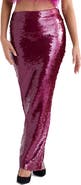 HOUSE OF CB Alexis Sequin Satin Maxi Skirt