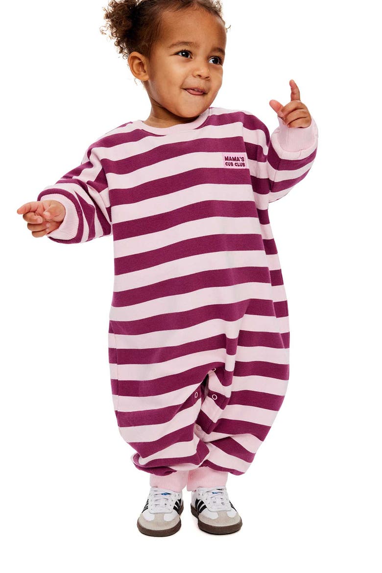 Casey Oversized All In One Romper, Alternate, color, Blush Pink Berry Jam  Mamas