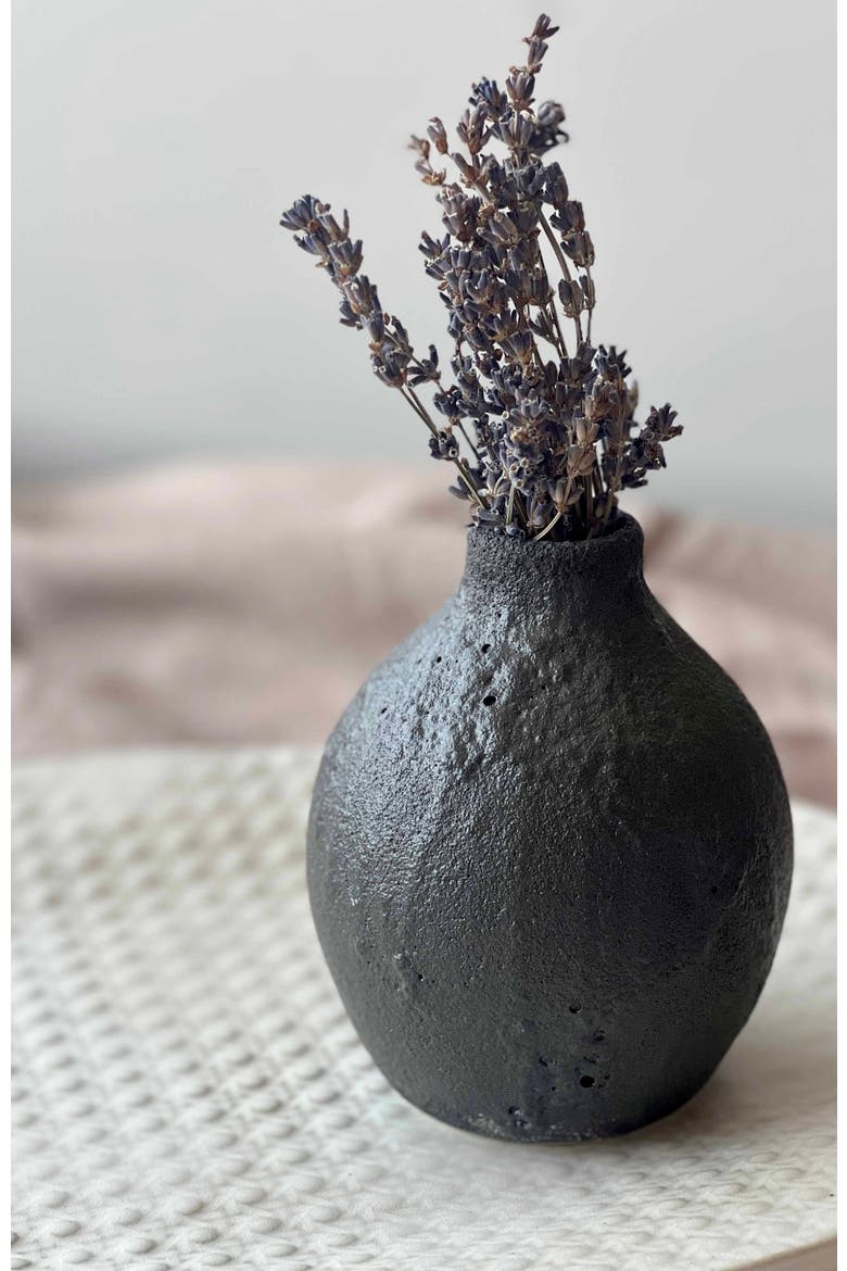 Ara Crater Vase, Alternate, color, Black