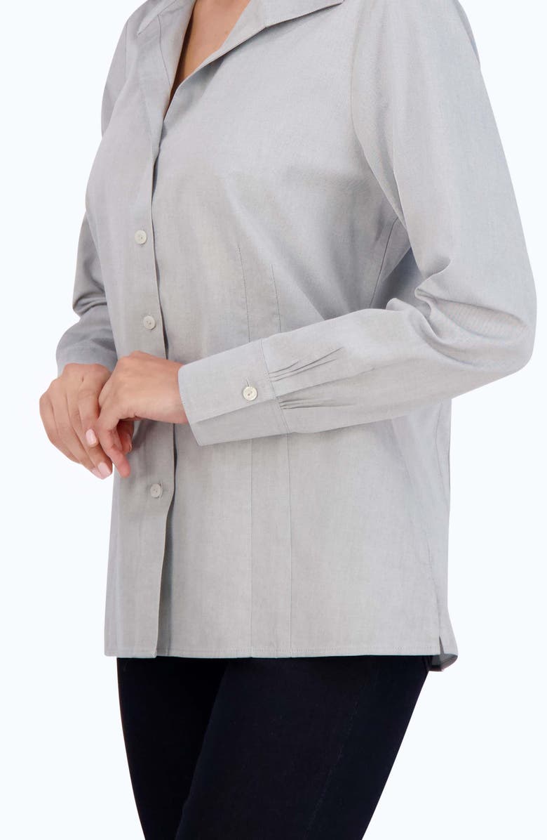 Foxcroft Katie Cotton Button-Up Shirt, Alternate, color, 
