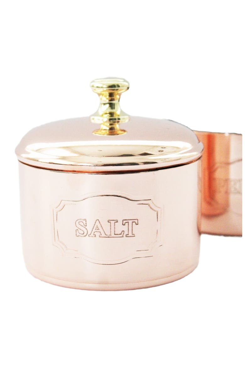 Vintage Inspired Copper Salt & Pepper Cellar, Alternate, color, Copper