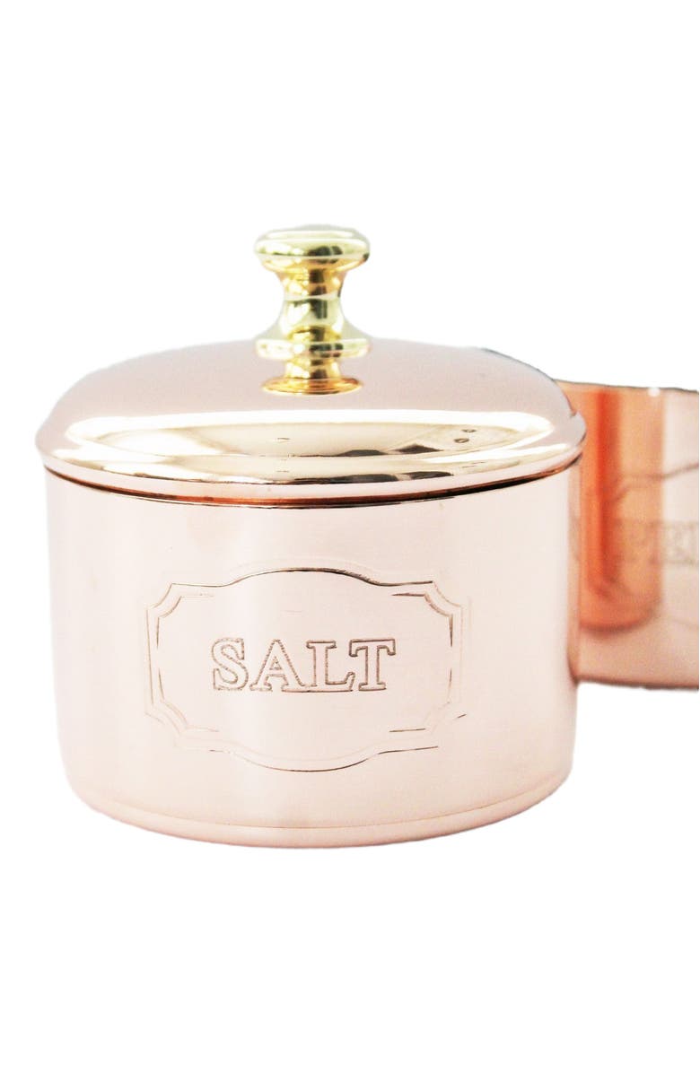 Coppermill Kitchen Vintage Inspired Copper Salt & Pepper Cellar, Alternate, color, Copper