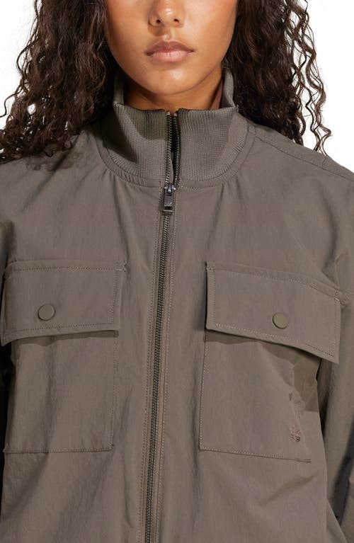 Shop Adidas Originals Essential Woven Jacket In Shadow Olive