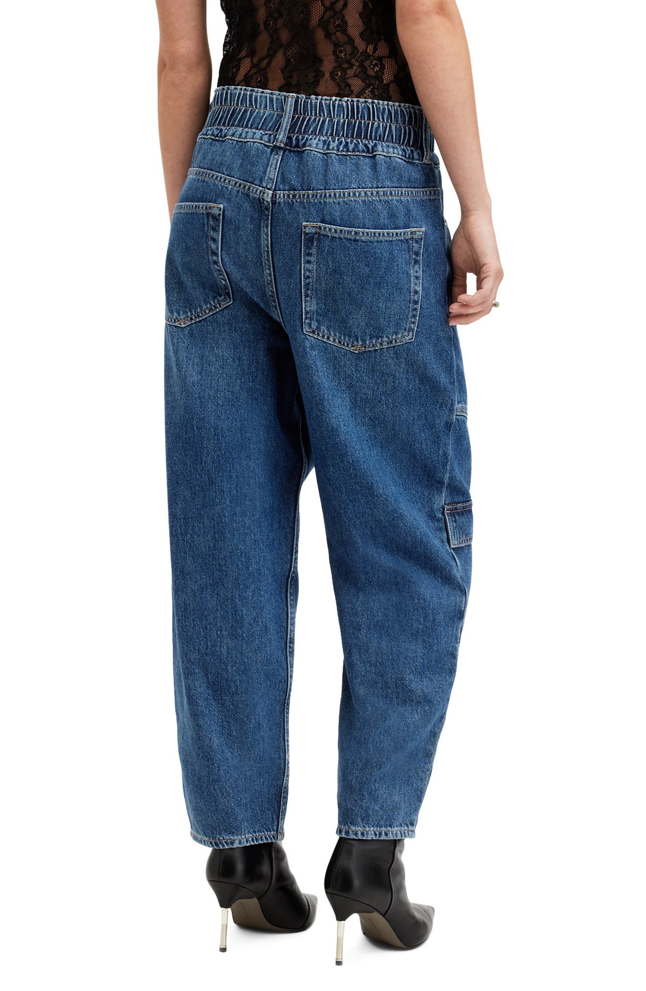 Hailey High Waist Straight Leg Cargo Jeans - image 2
