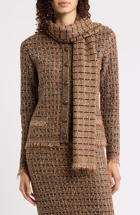 Fay Scarf Detail Cardigan