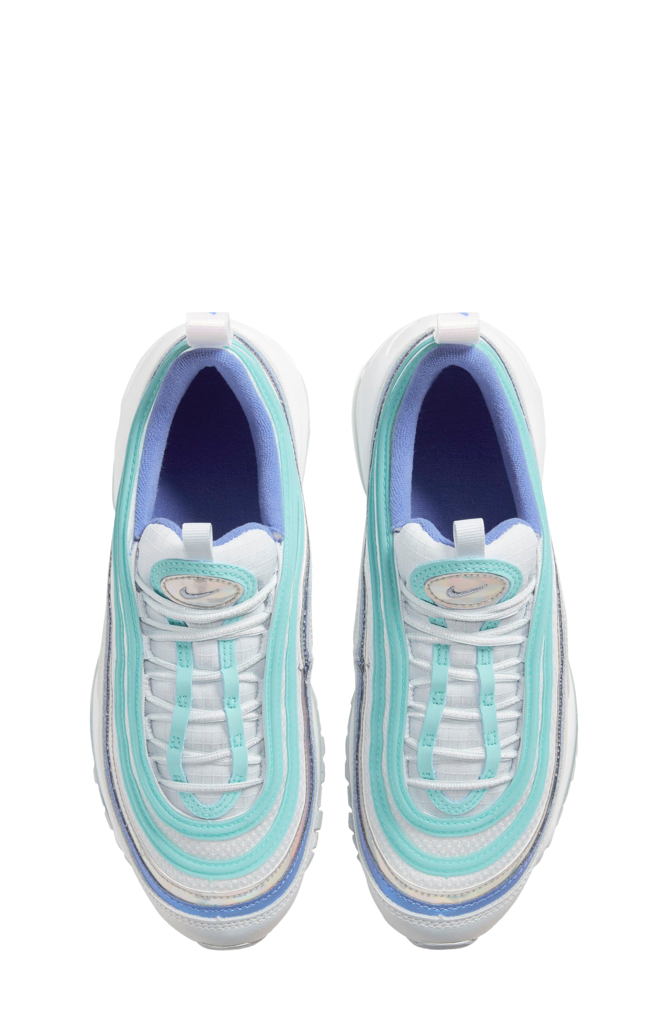 Air Max 97 FP Sneaker, Alternate, color, AURA/ SAPPHIRE-GREEN-WHITE