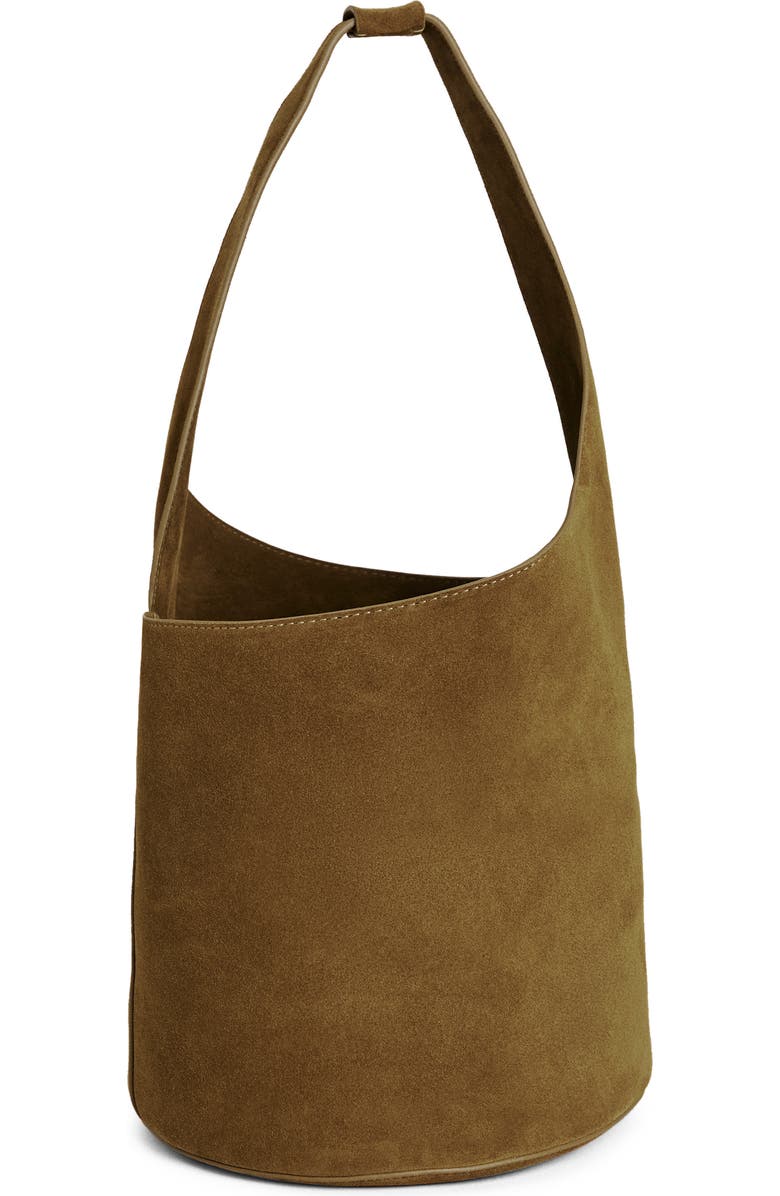 Reformation Medium Silvana Bucket Bag, Main, color, Bog