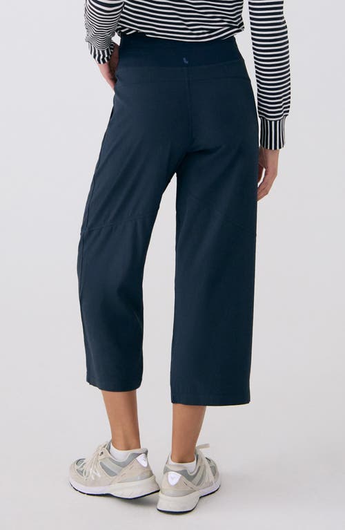 Lole Momentum Crop Drawstring Pants In Blue