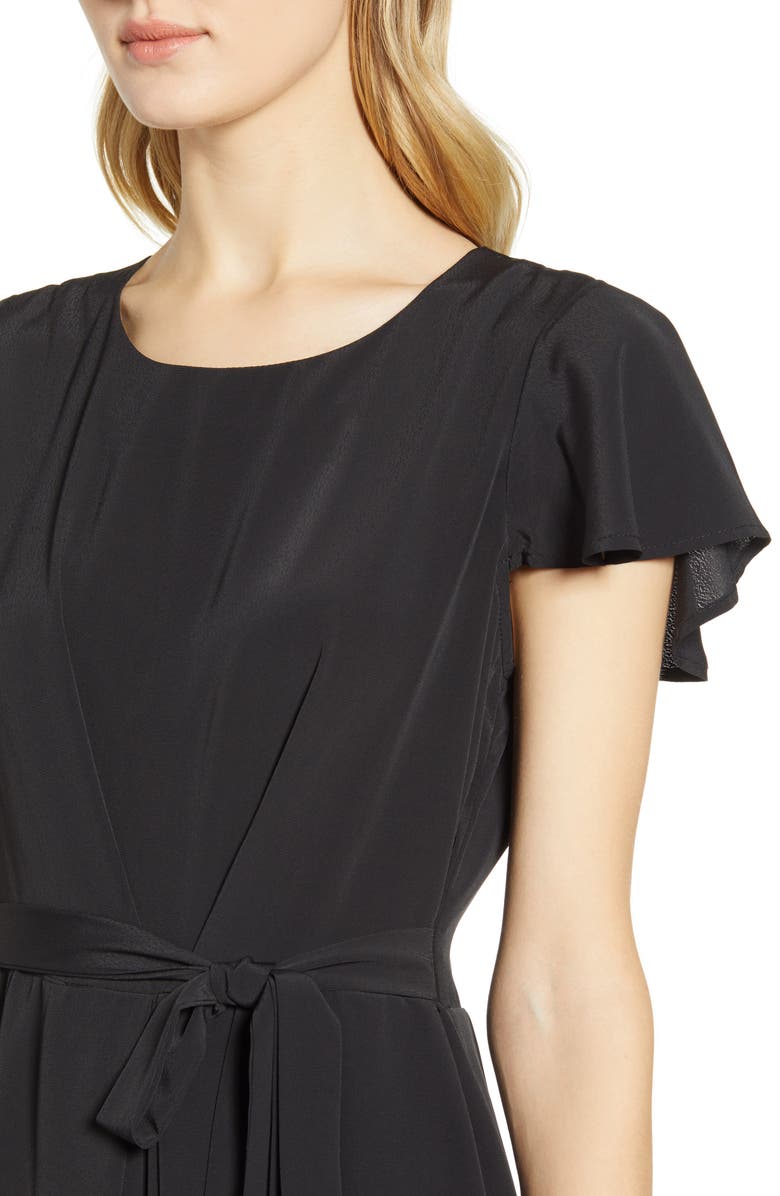 Bobeau Pleated Woven Dress, Alternate, color,