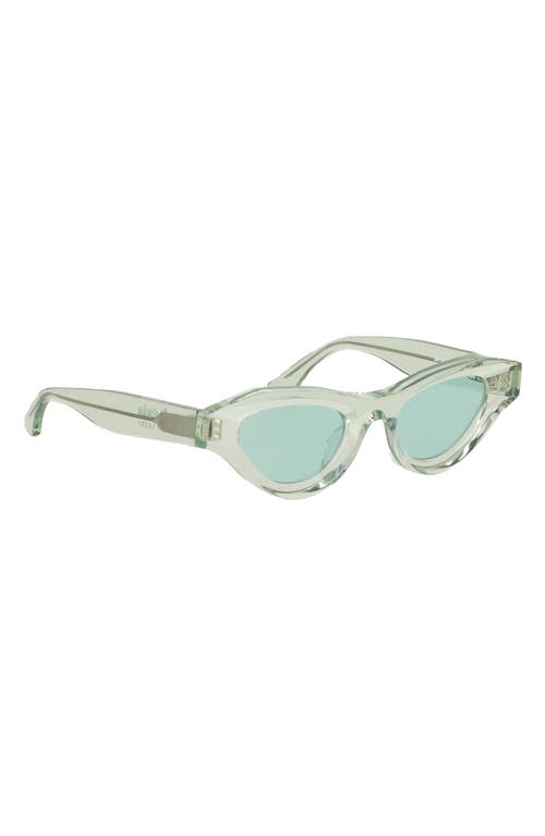 Cult Gaia X Thierry Lasry Jaya 49mm Cat Eye Sunglasses In Green