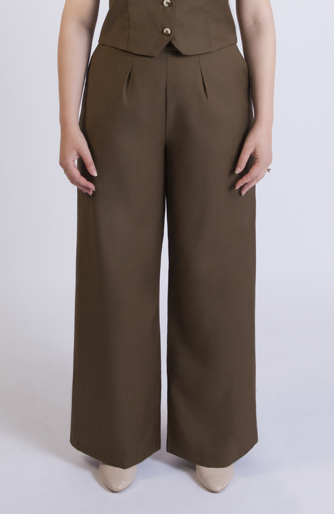 The Wool Wide Leg Pant For Full Hips And Thighs