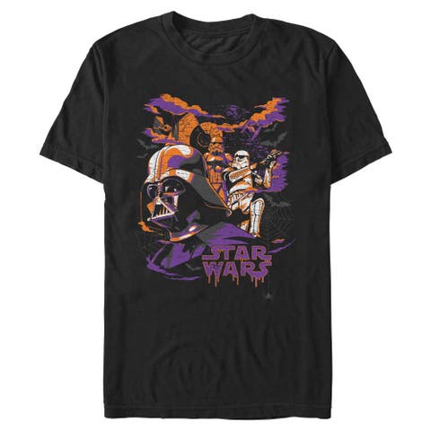 Mens Star Wars Distressed Halloween Dark Side T Shirt