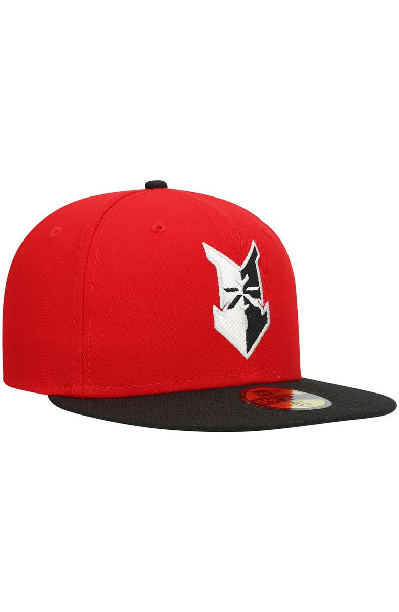 New Era Men's New Era Red Indianapolis Indians Authentic Collection Team Home 59FIFTY Fitted Hat, Alternate, color, Red