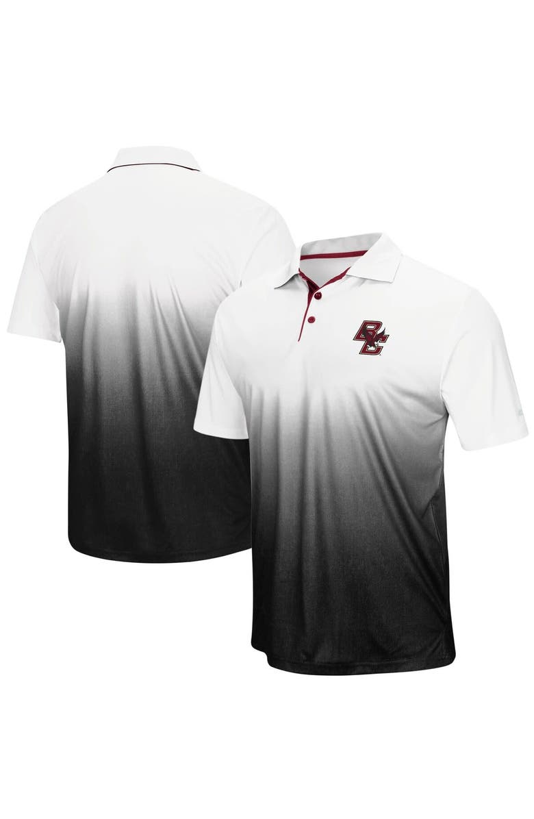 COLOSSEUM Men's Colosseum Gray Boston College Eagles Magic Team Logo Polo, Main, color,
