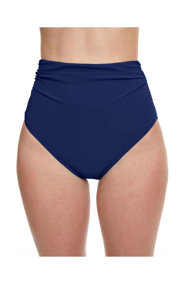 Profile by Gottex Tutti Frutti High Waist Swim Bottom, Main, color, Navy