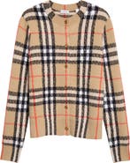 Burberry Clara Check Cashmere Cardigan
