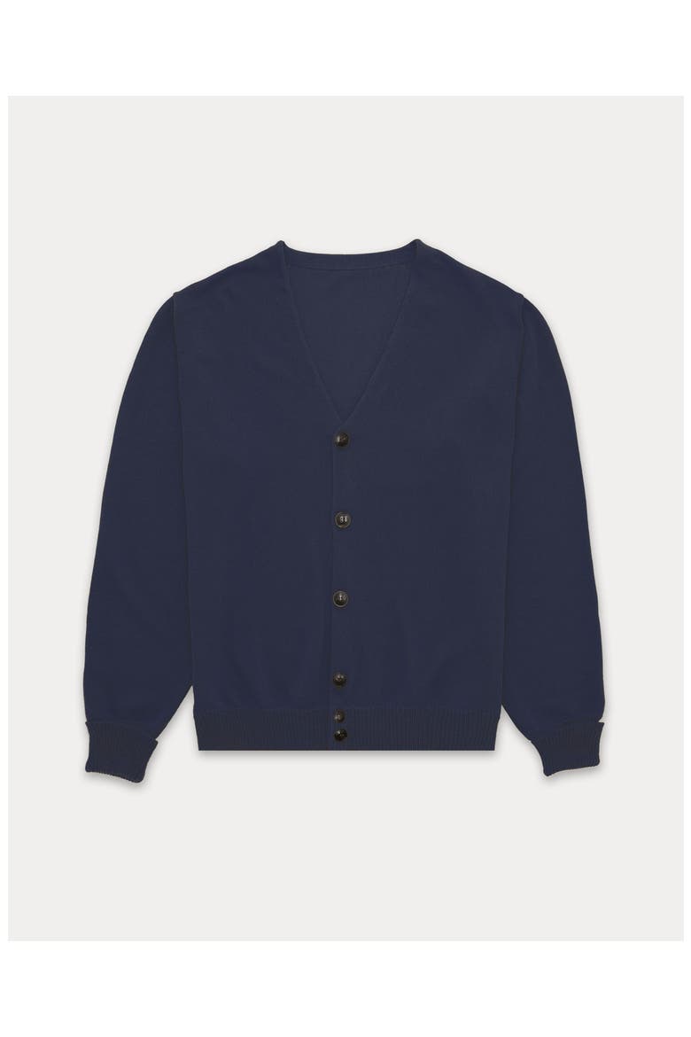 Oliver Cotton Knit Cardigan, Main, color, Blue