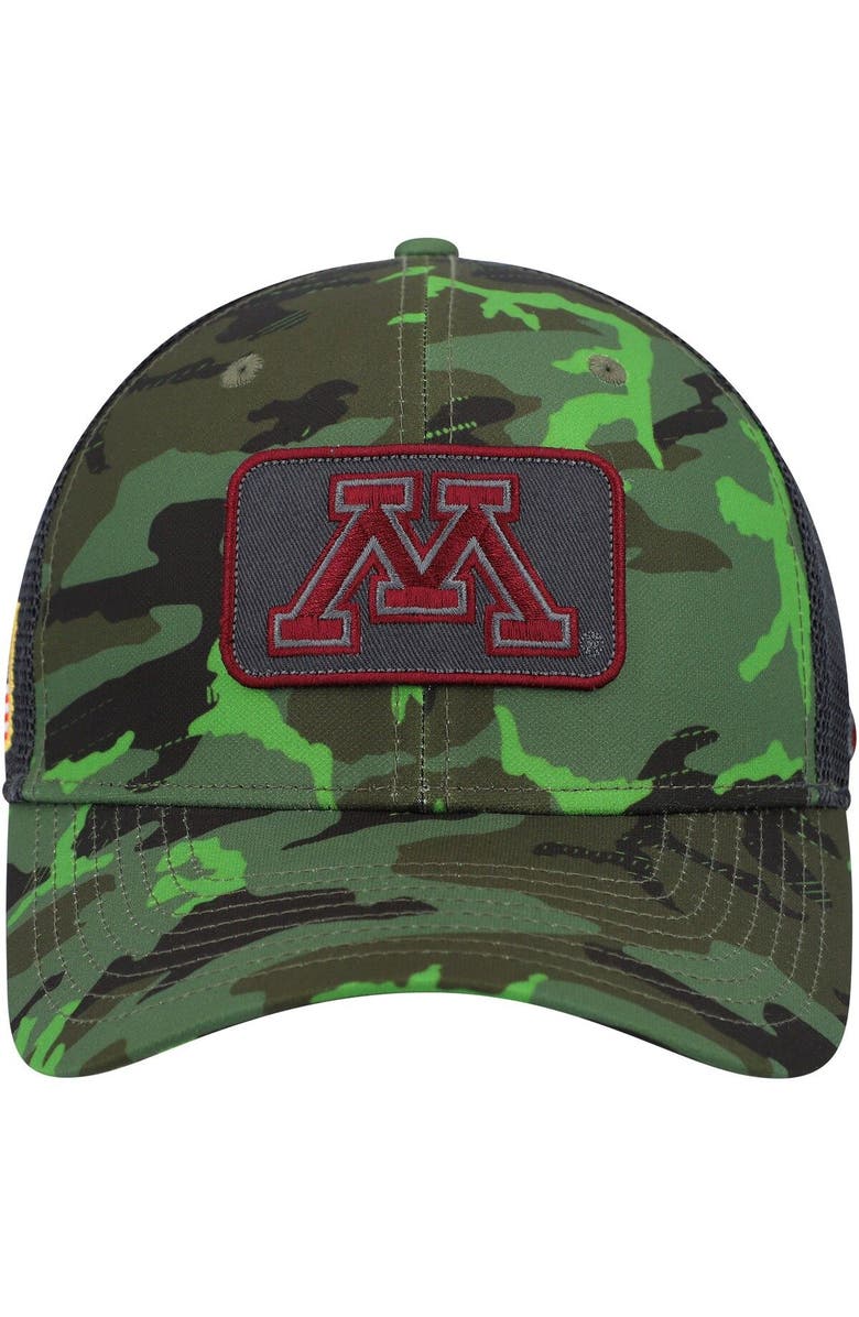 Nike Men's Nike Camo/Black Minnesota Golden Gophers Classic99 Veterans Day Trucker Snapback Hat, Alternate, color,