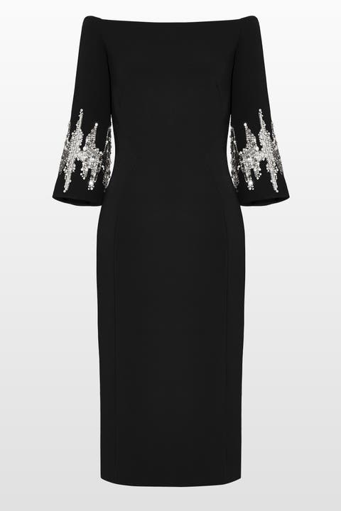 Aster Sequin-Embellished Midi Dress