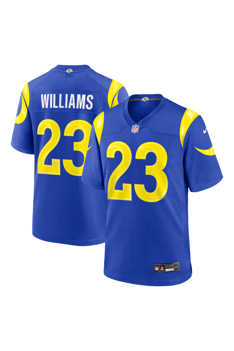 Men's Nike Kyren Williams Royal Los Angeles Rams Team Game Player Jersey, Main, color, Royal