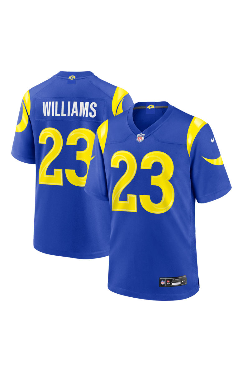 Nike Men's Nike Kyren Williams Royal Los Angeles Rams Team Game Player Jersey, Main, color, Royal