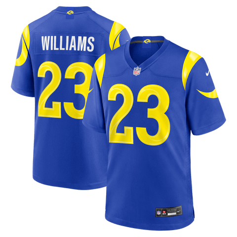 Men's Nike Kyren Williams Royal Los Angeles Rams Team Game Player Jersey