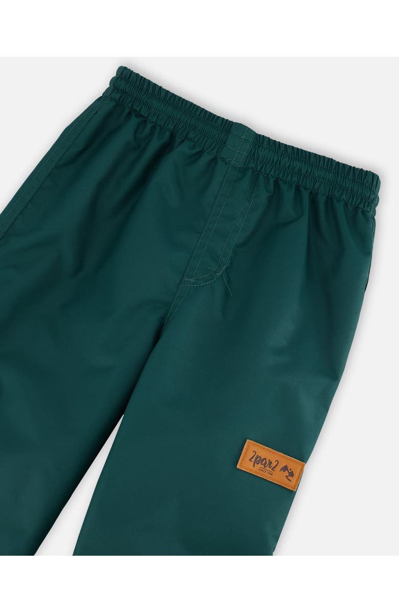 Deux par Deux Boy's Splash Pants Forest Green, Alternate, color, 