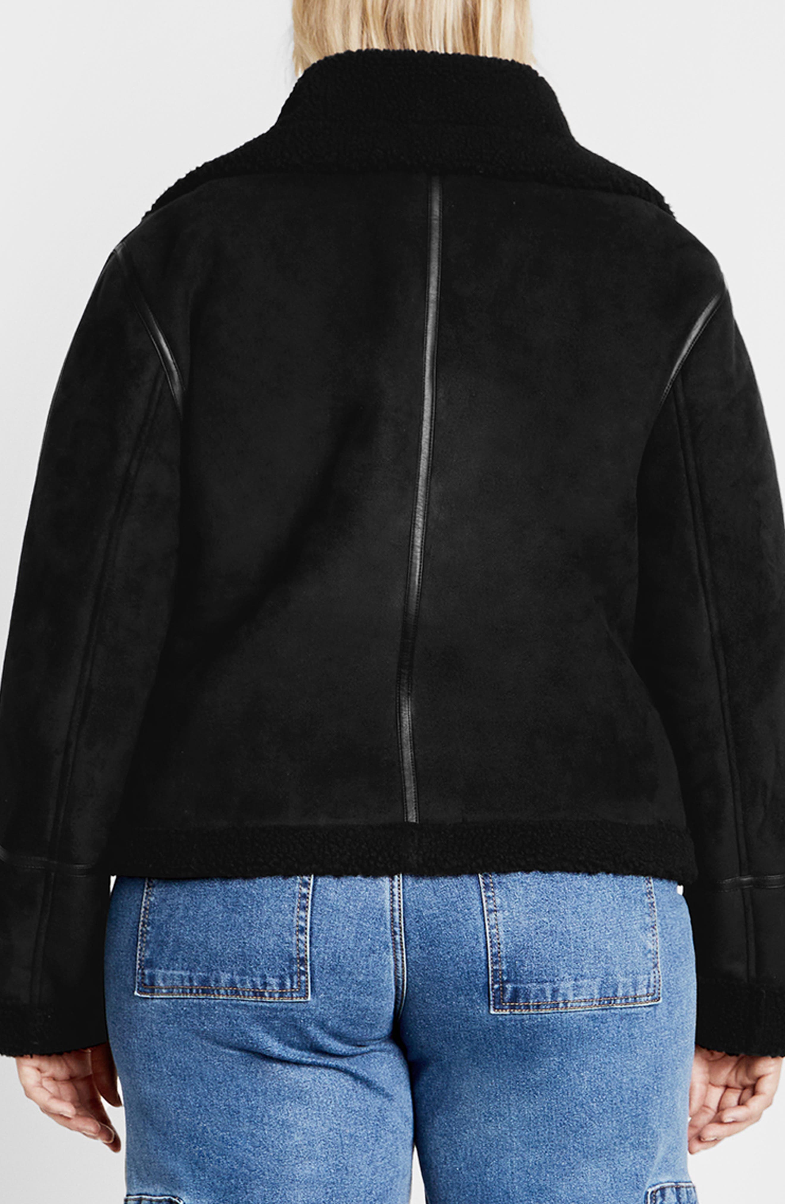 Madilyn Faux Shearling Moto Jacket - image 2