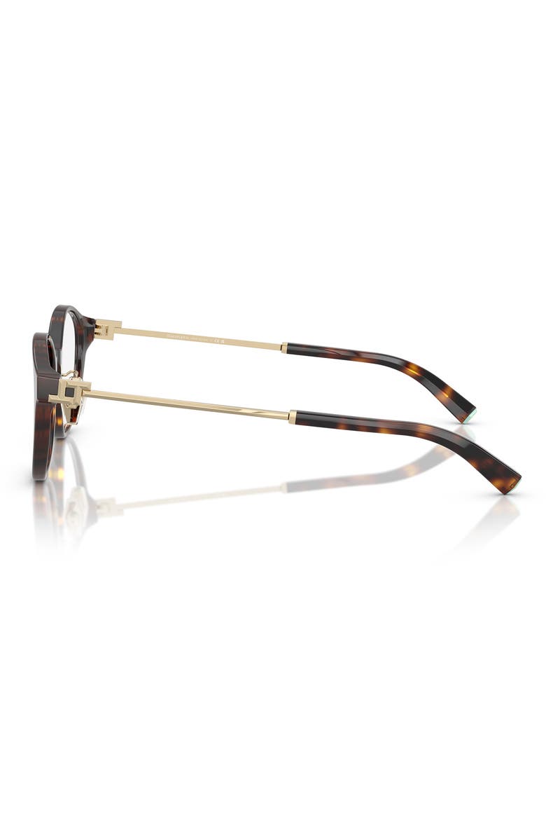 Tiffany & Co. 48mm Round Optical Glasses, Alternate, color, Havana / Demo Lens