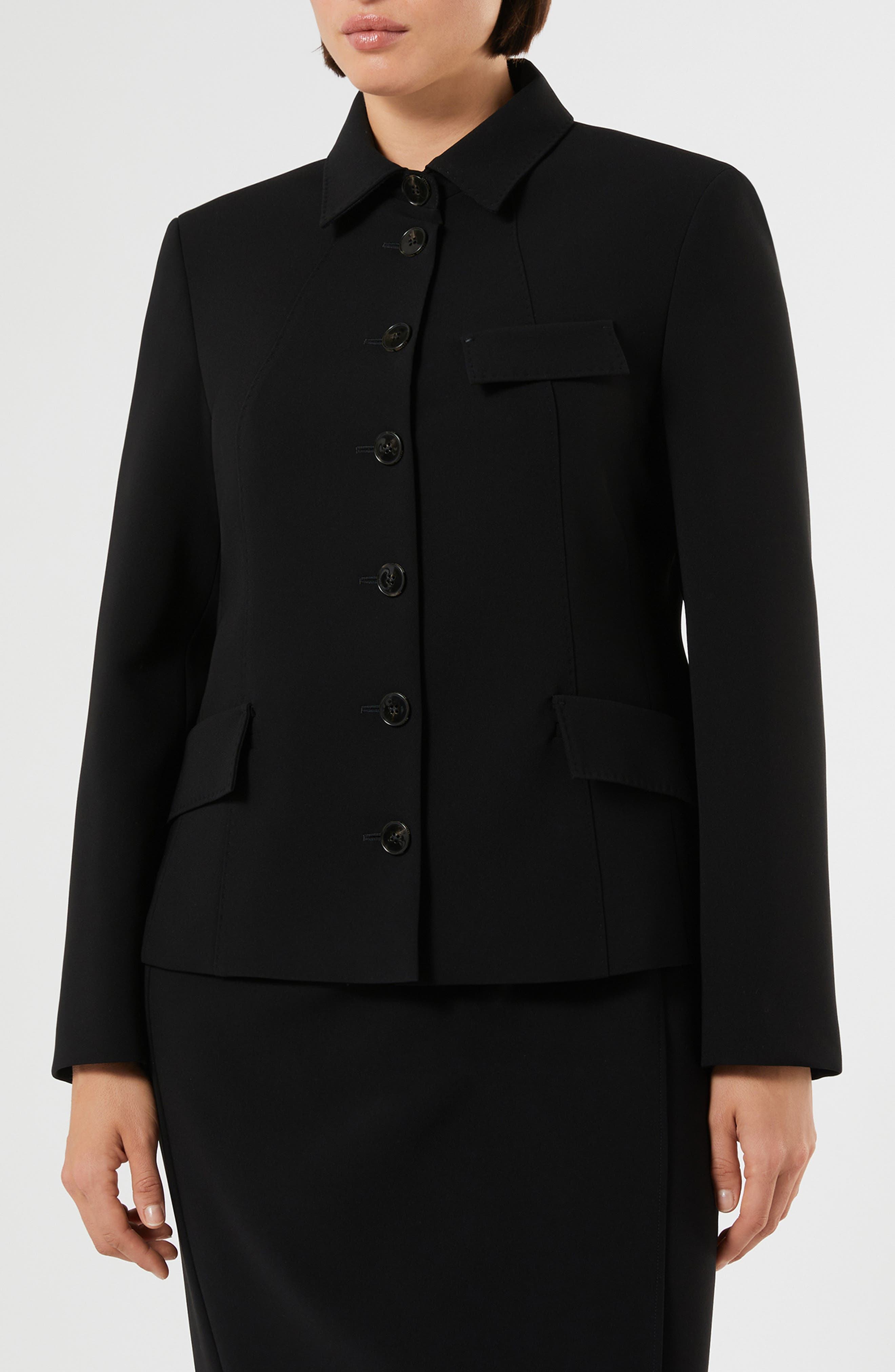 Pocket Detail Cady Jacket