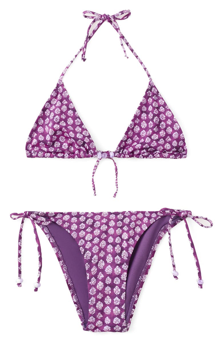 MANGO TEEN Beaded Two-Piece Swimsuit, Alternate, color, 