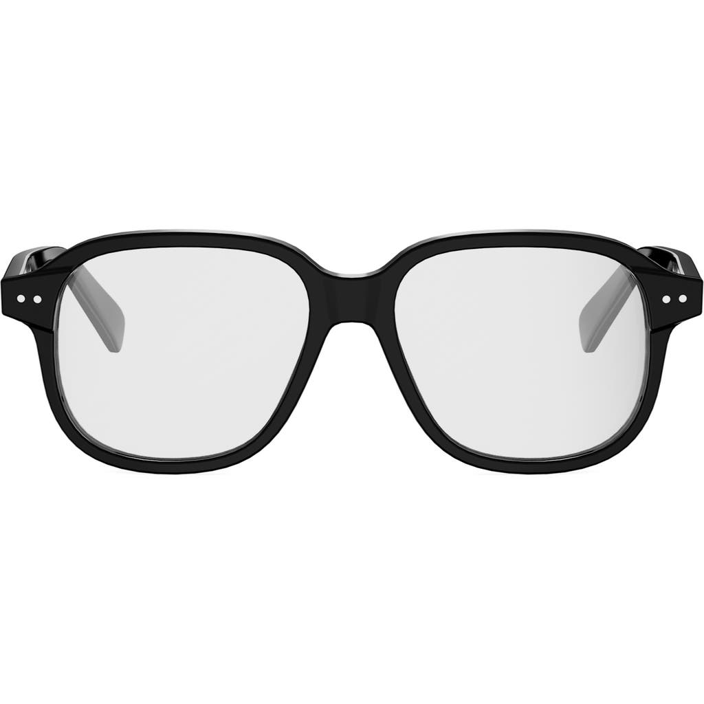 Celine 54mm Thin Geometric Optical Glasses In Multi