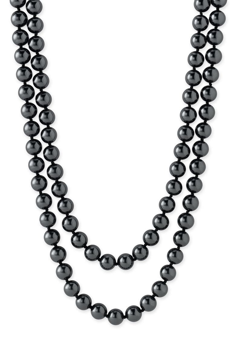 Nordstrom 10mm Glass Pearl Extra Long Strand Necklace, Main, color, 