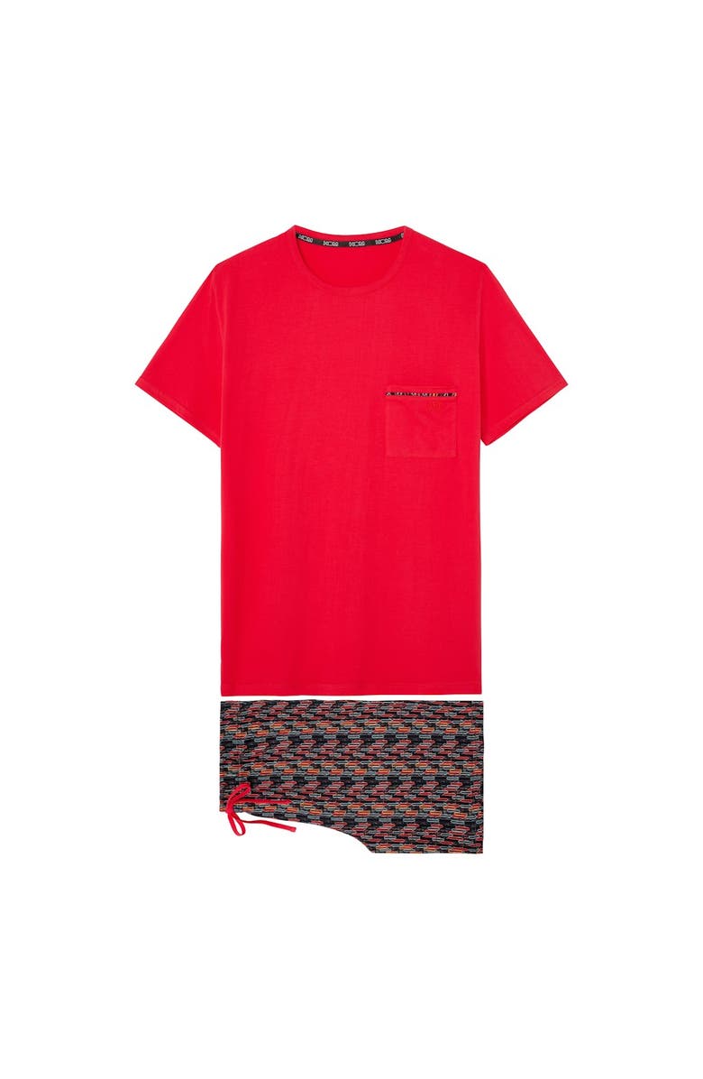 HOM Westgate Short Pajama Set, Main, color, Red Print