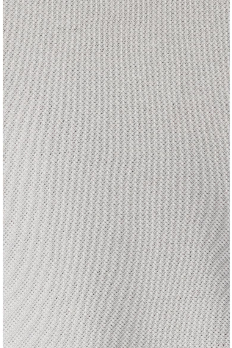 Laurel Embroidered Fitted Cotton Piqué Polo, Alternate, color, 9012 DIRTY WHITE