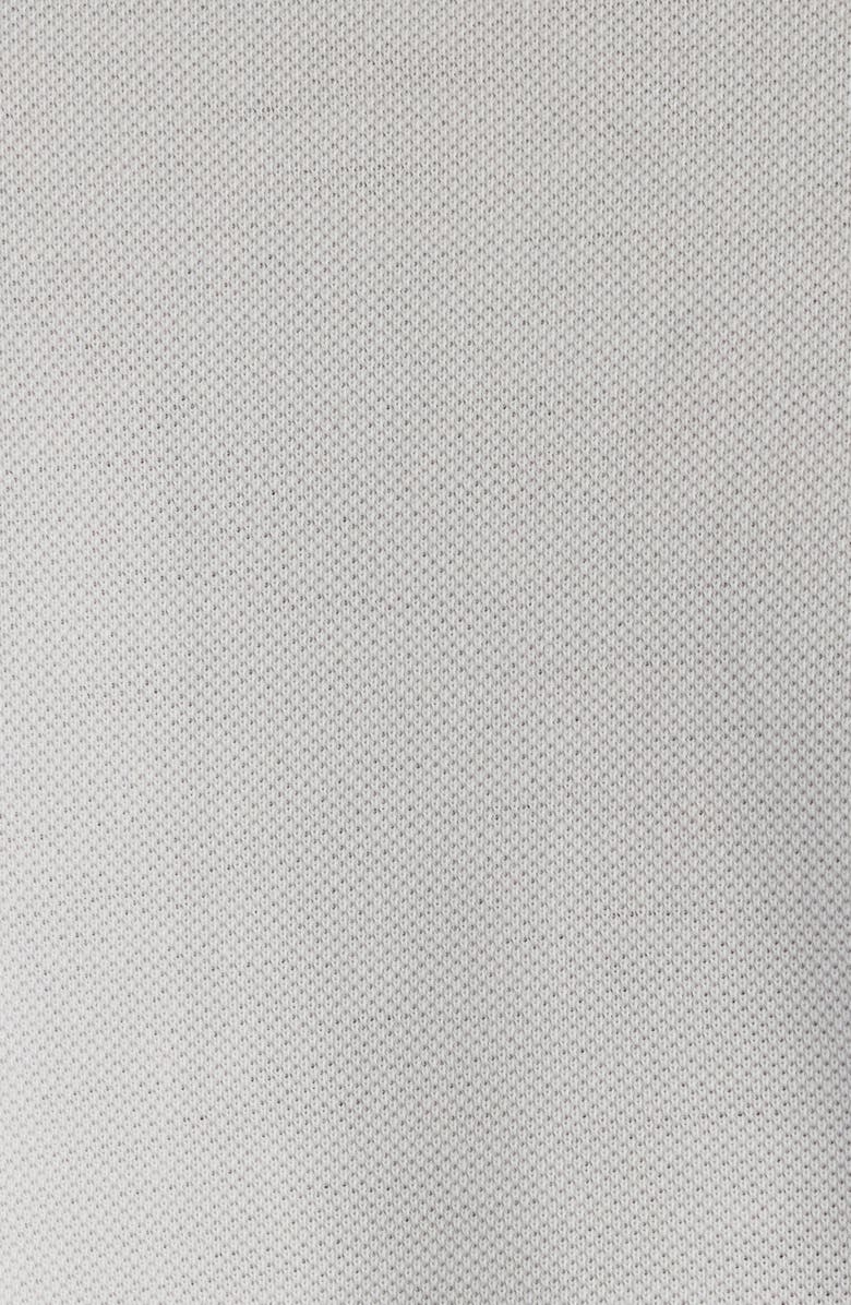 Balenciaga Laurel Embroidered Fitted Cotton Piqué Polo, Alternate, color, 9012 Dirty White