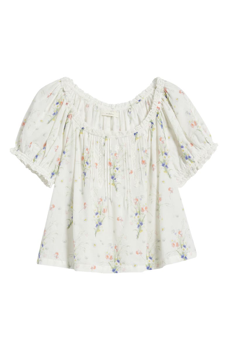 DÔEN Frederica Floral Organic Cotton Top, Alternate, color,
