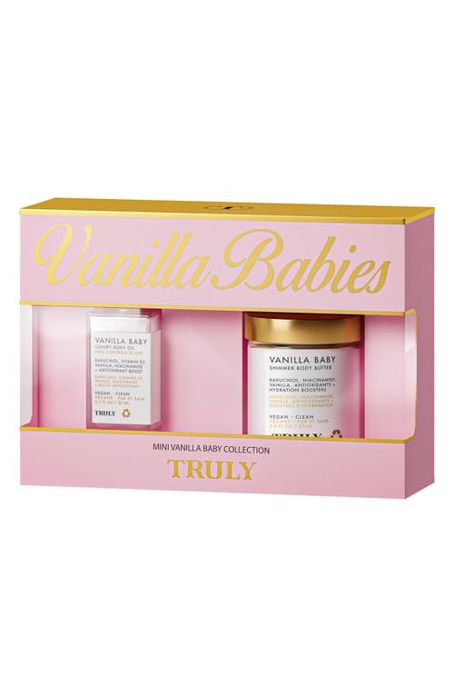 Truly Beauty Vanilla Babies Mini Vanilla Baby Body Care Collection $40 Value In Transparent