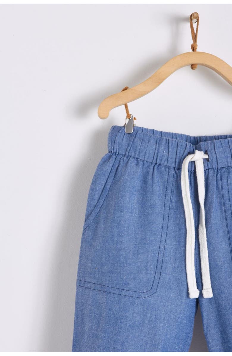 Babycottons Comfy Pants, Alternate, color, Pastel Blue