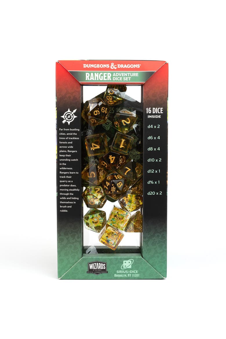 D&D Adventure Dice, 16 Pieces, Alternate, color, Multicolored
