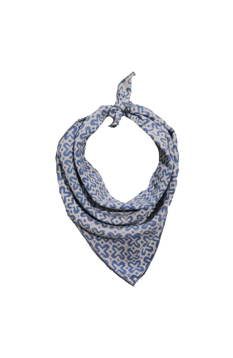 Kasih Coop Botanically Dyed Batik Bandana, Alternate, color, Blue