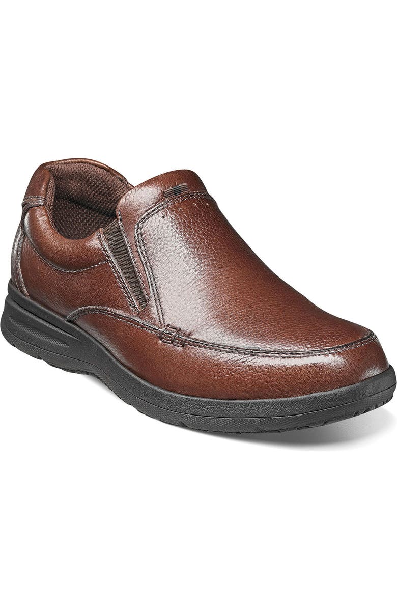 NUNN BUSH Cam Moc Toe Slip-On, Main, color, Cognac Tumble