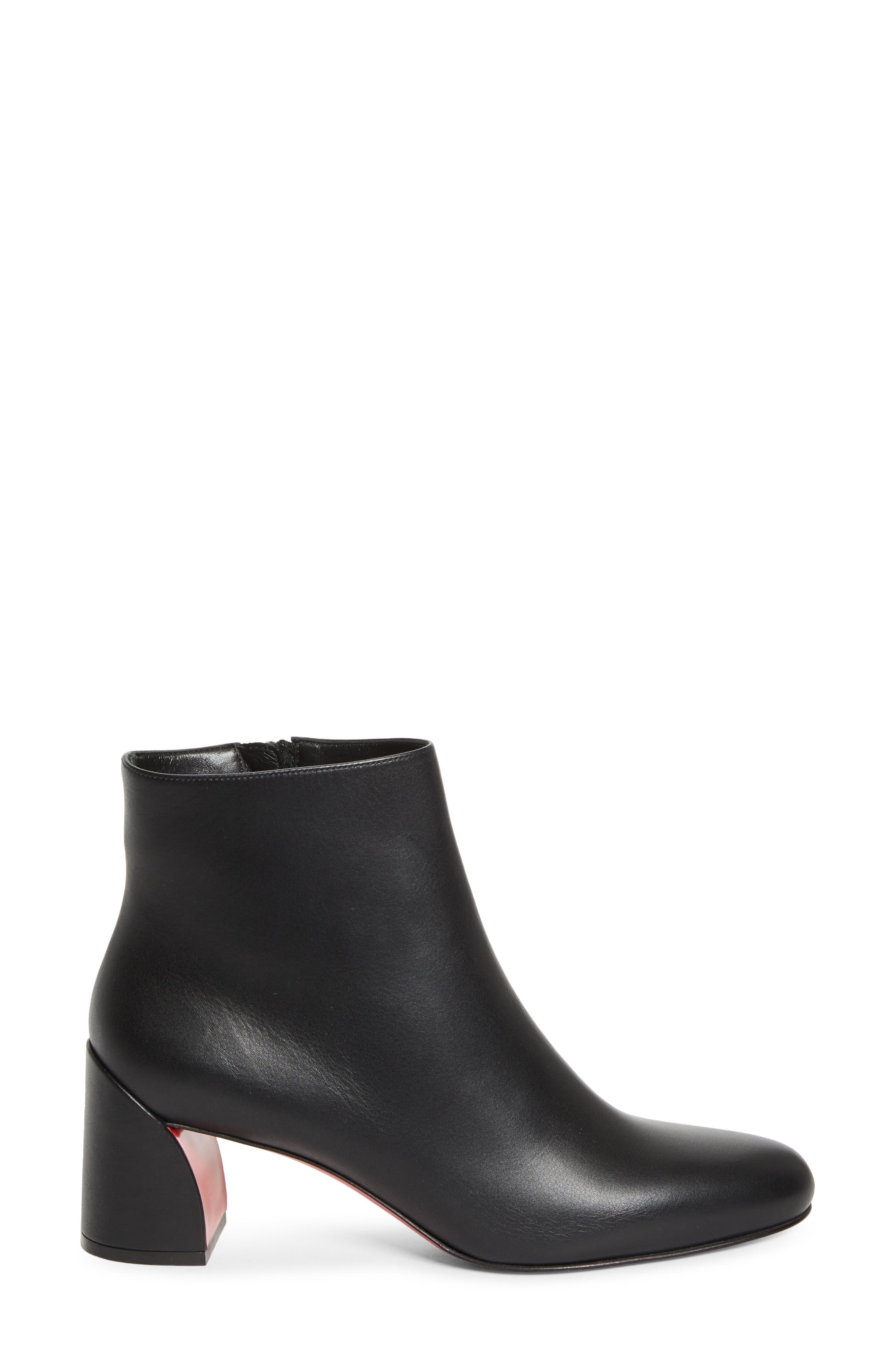 Christian Louboutin Jane Block Heel Bootie, Alternate, color, Black