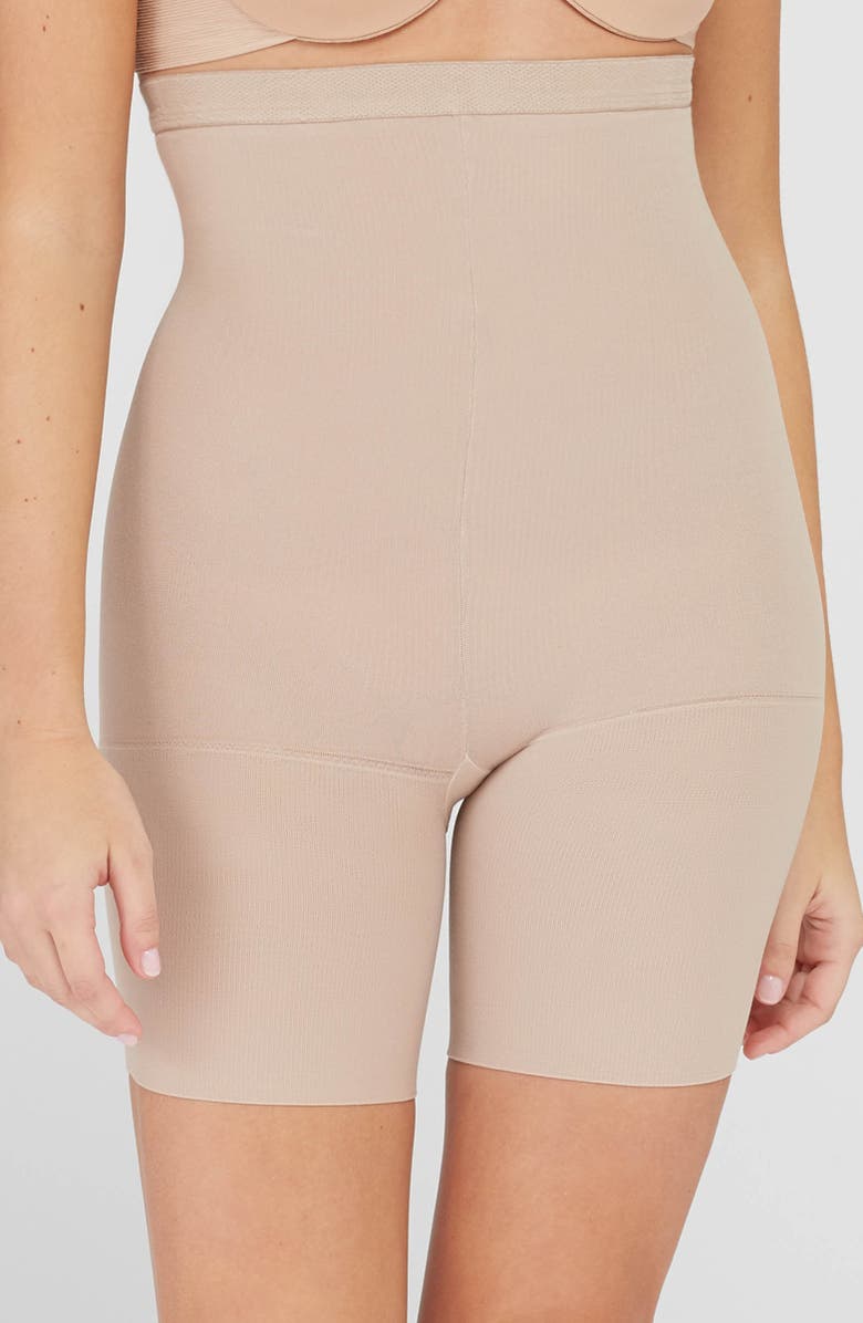 SPANX<sup>®</sup> High Waist Shaping Shorts, Alternate, color, Nude