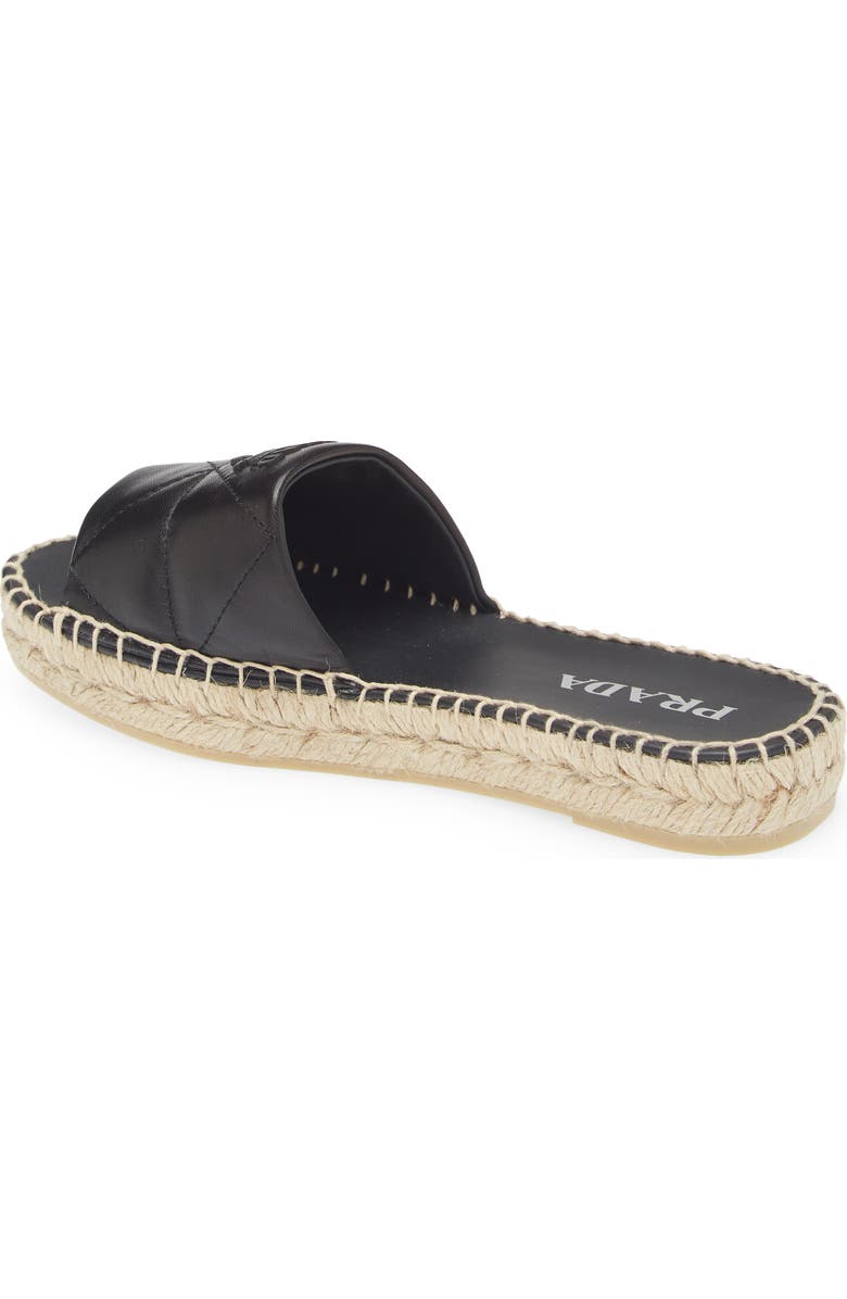 Prada Quilted Leather Slide Sandal, Alternate, color,