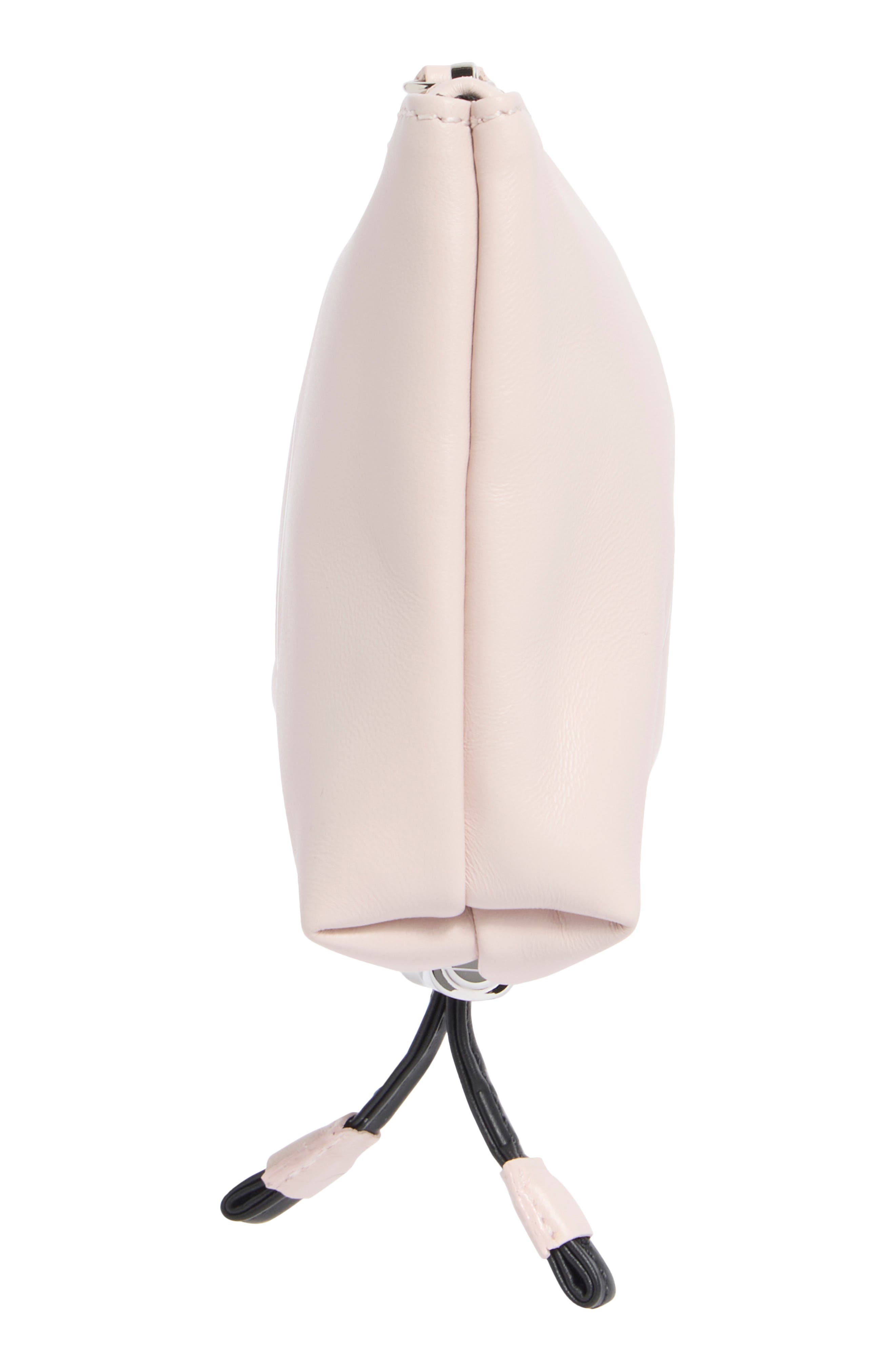 Longchamp Le Roseau Small Clutch, Alternate, color, Powder