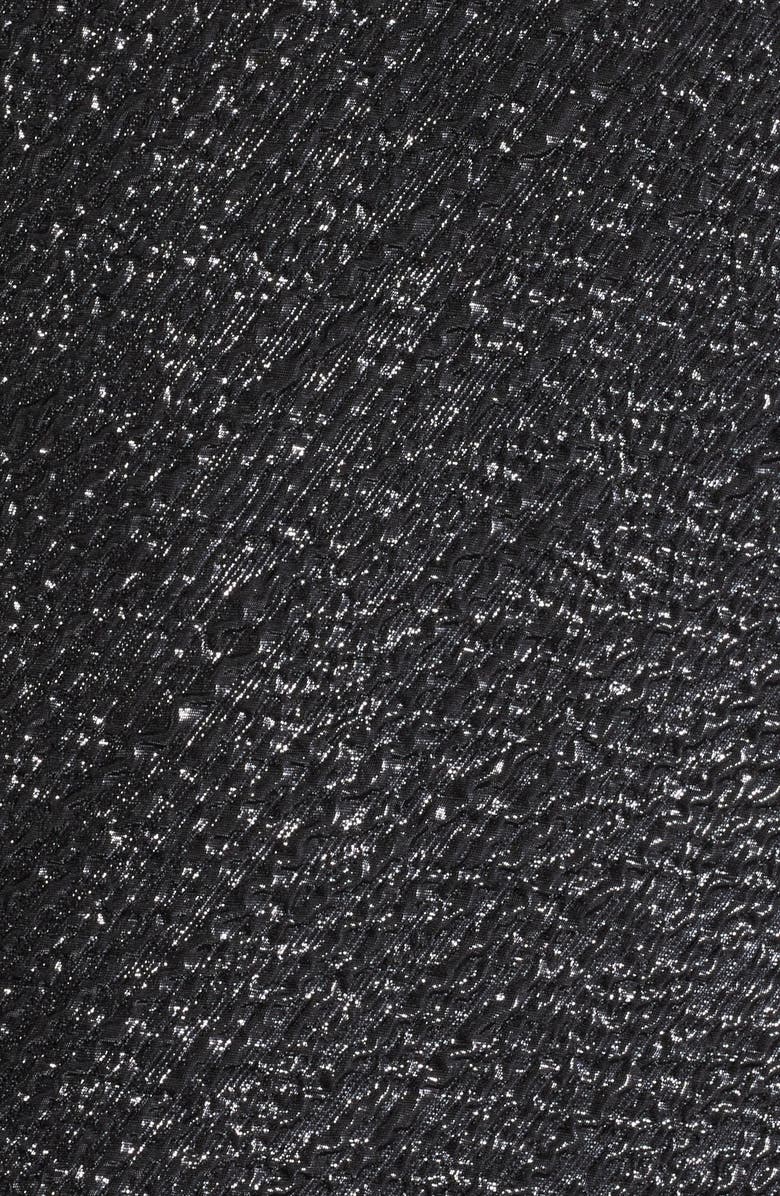 Anne Klein Ruffle Metallic Sleeveless A-Line Dress, Alternate, color,