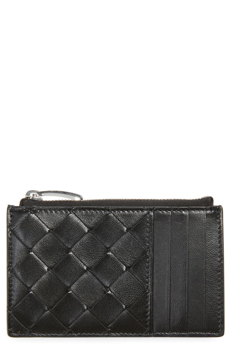 Bottega Veneta Intrecciato Leather Card Case, Main, color,